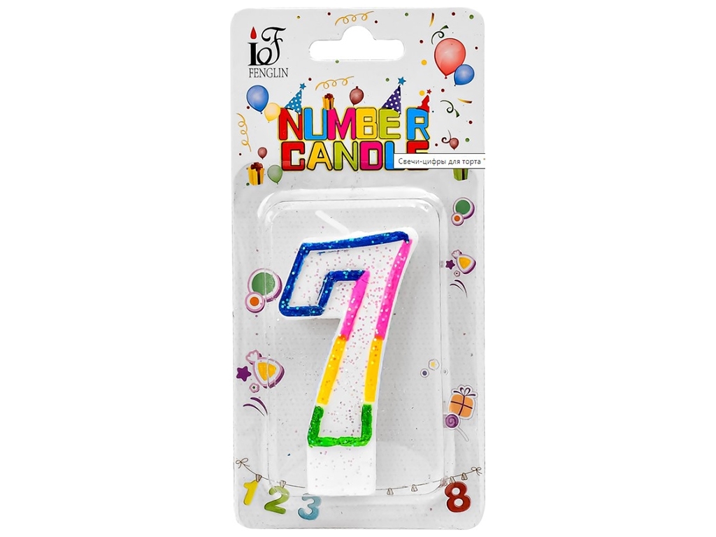 Свічки-цифри для торта, 7
