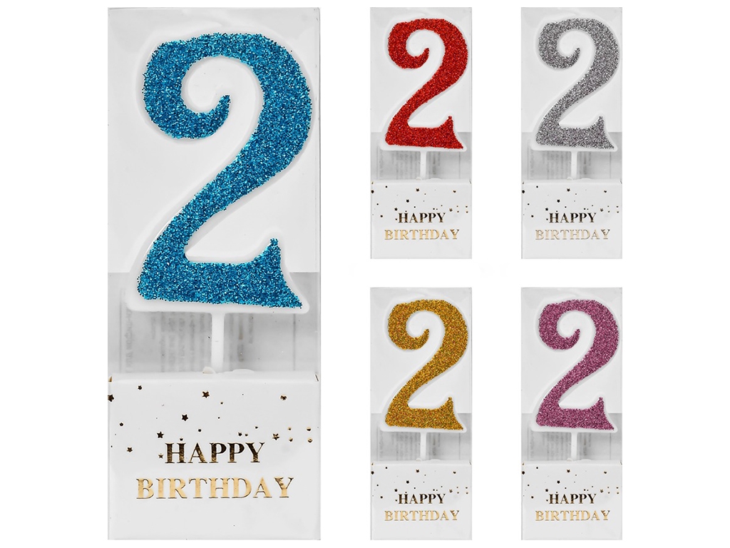 Свічки-цифри для торта "2"