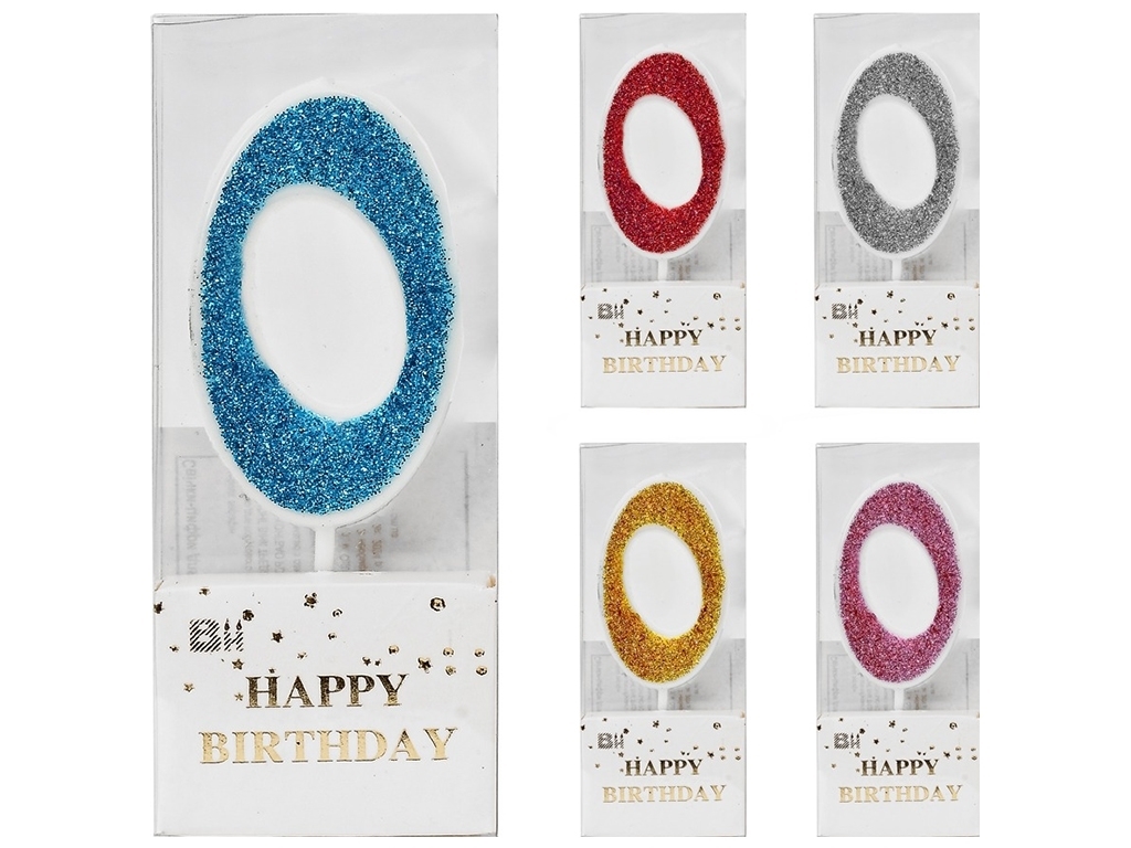 Свічки-цифри для торта, 0