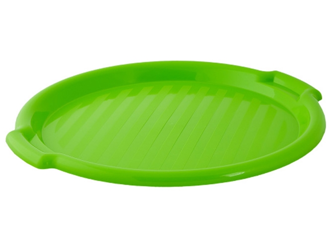 Таця кругла, діаметр 38,5x37x3см (колір оливк.) 167098