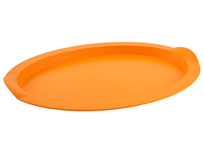 Поднос овальный, 47х35х4см (цвет светло - оранжевый) 167403