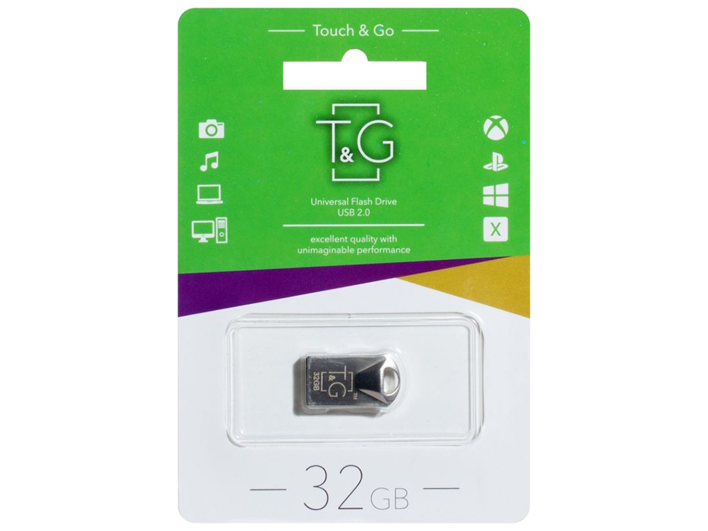 USB флеш-накопитель T&G 32gb Metal 106, Стальной