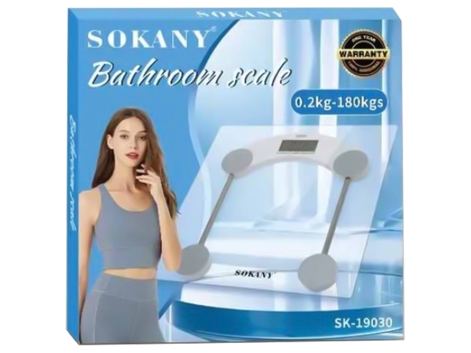 Весы напольные Sokany, 30х30см, до 180кг