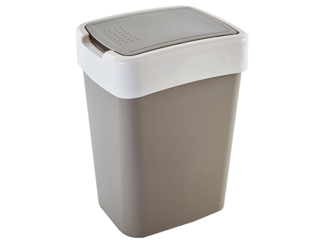 Відро для сміття Євро, 18л (колір какао/біла роза) 122067