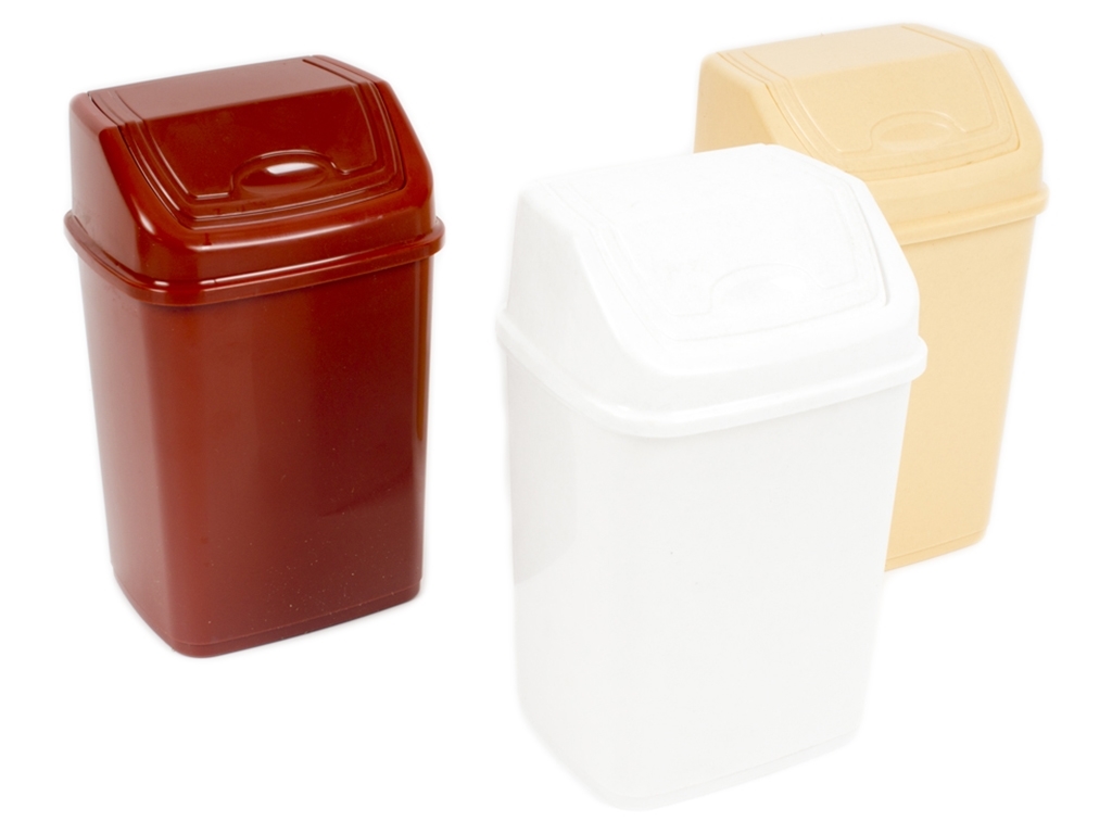 Ведро для мусора с поворотной крышкой 4,2л Консенсус