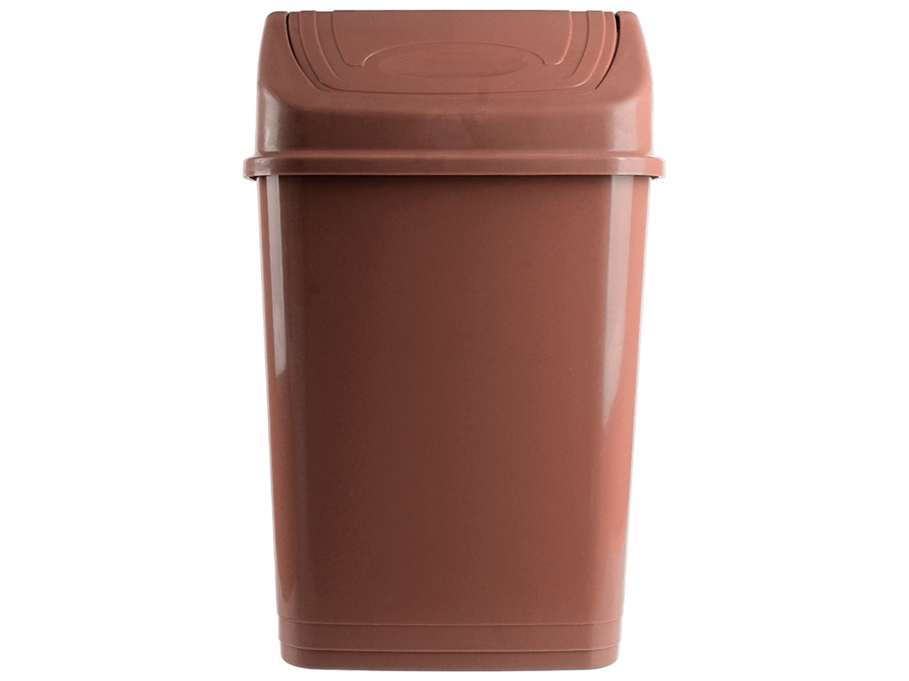 Ведро для мусора с поворотной крышкой Консенсус, 4,2л (Коричневый)
