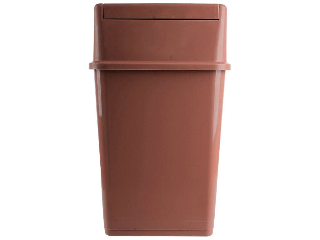 Ведро для мусора с поворотной крышкой Консенсус, 4,2л (Коричневый)