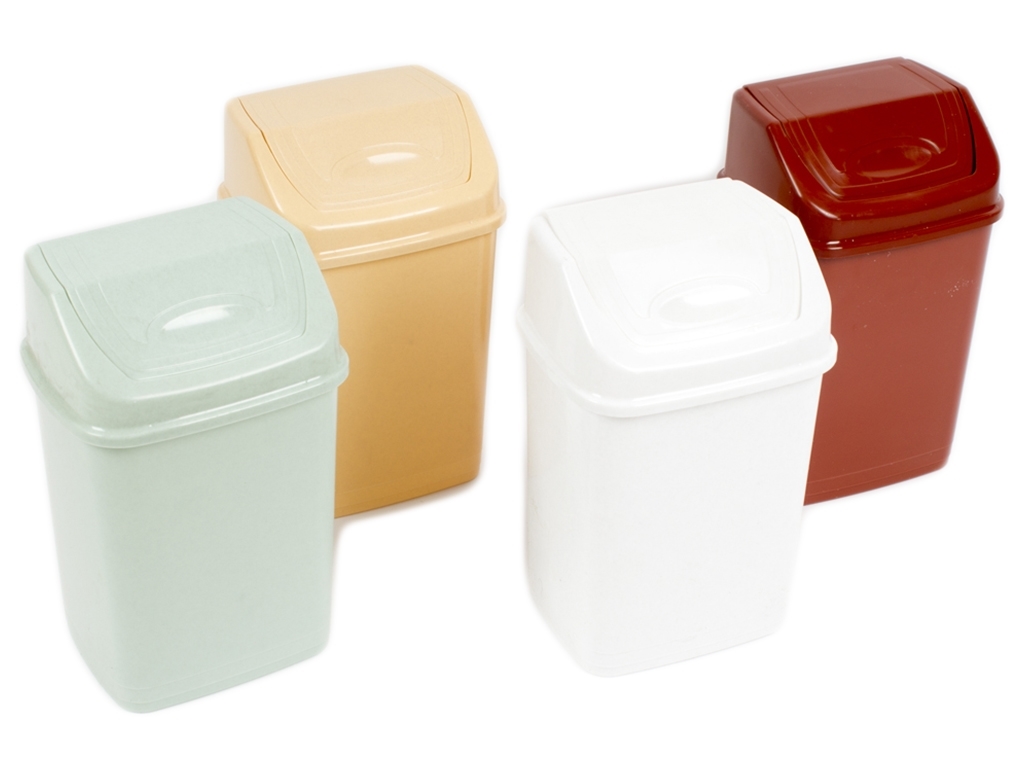 Ведро для мусора с поворотной крышкой 8,5л Консенсус