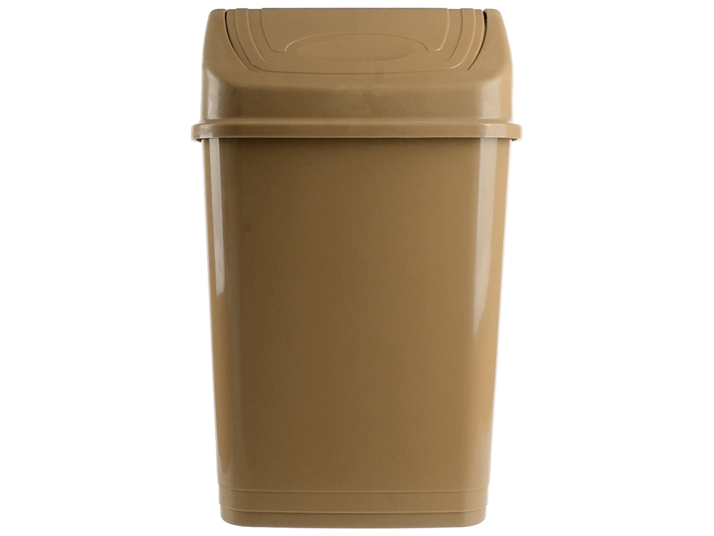 Ведро для мусора с поворотной крышкой Консенсус, 8,5л (Бежевый)