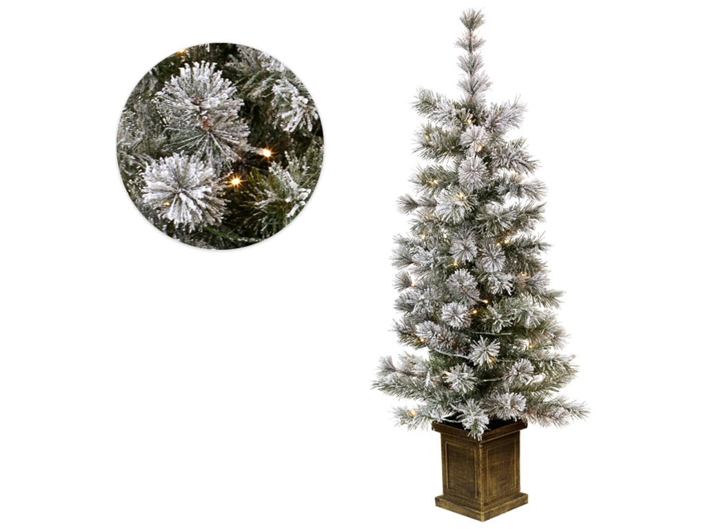 Елка искусственная Белла, 120см, 90 веток, 50 LED, свет - тёплый белый