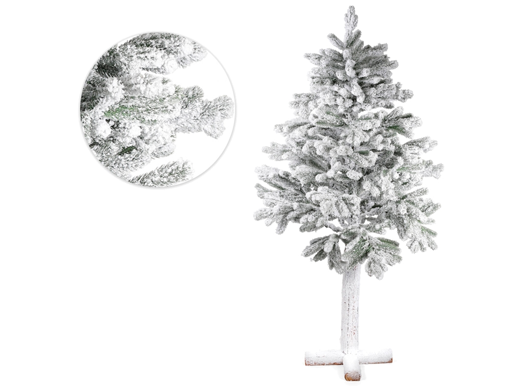 Ёлка искусственная заснеженная Йокогама на высокой ножке, 180см, 692 ветки