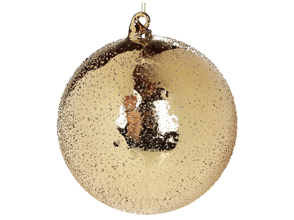 Ёлочный шар, 15см, цвет - золотая россыпь
