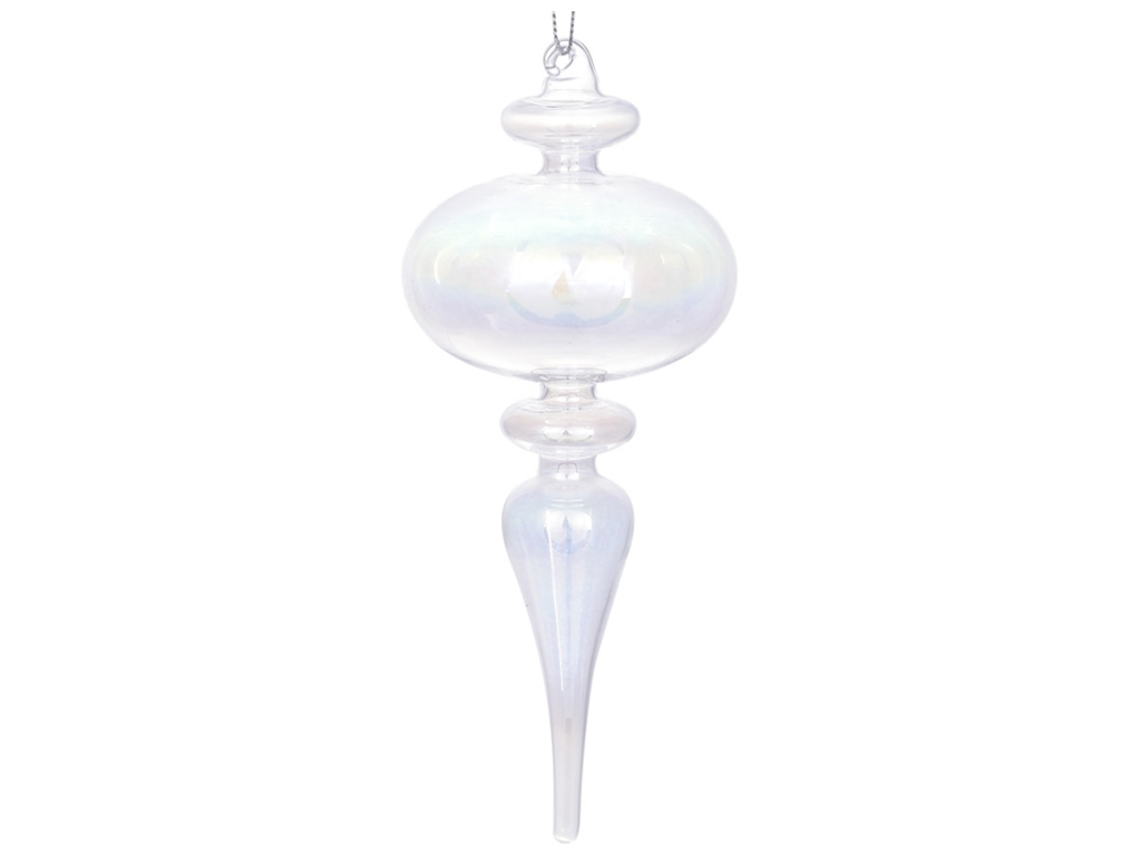 Ёлочное украшение фигурное 19,5см, цвет - прозрачный бриллиант