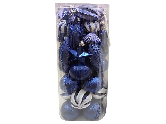 Елочные игрушки, 37x14см (цена за упаковку 39шт)