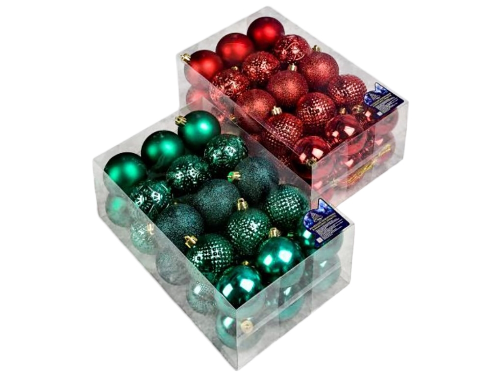 Елочные шарики, 6см (цена за набор 30шт)