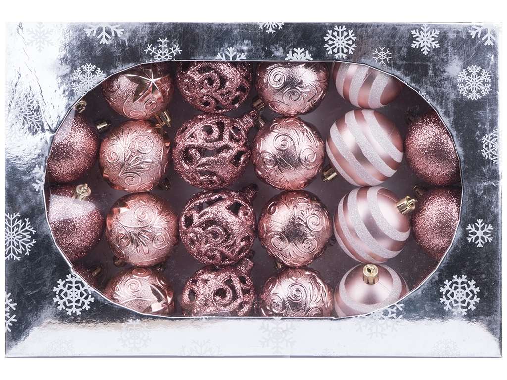 Елочные шарики, 6см (цена за упаковку 24шт)