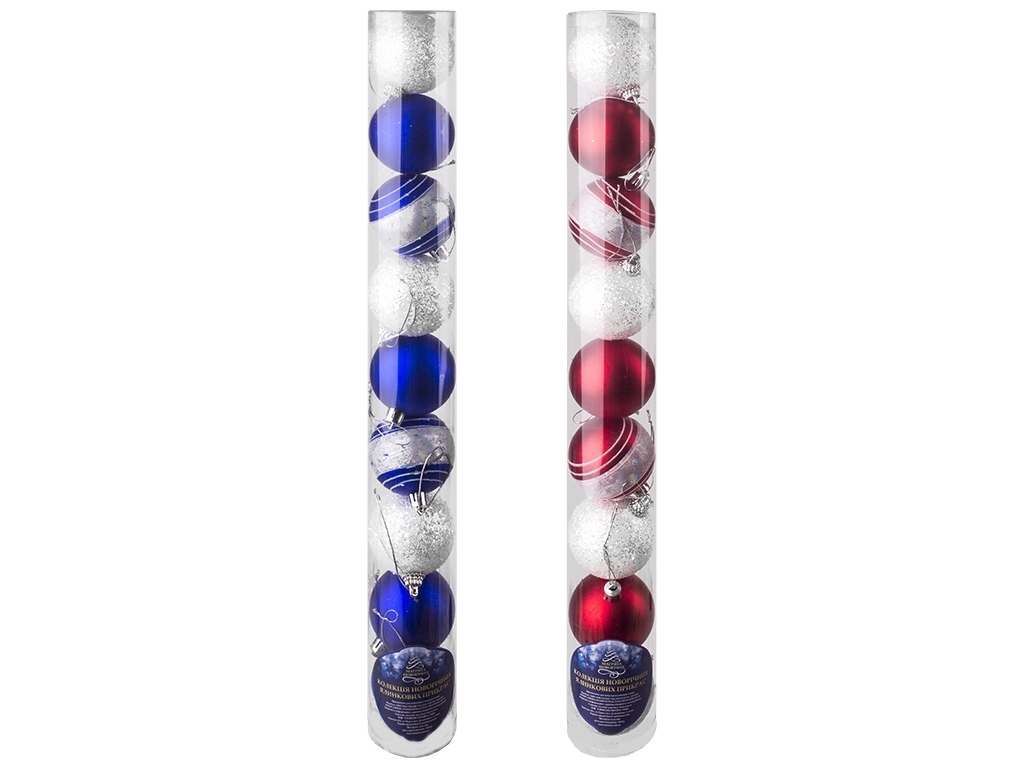 Елочные шарики Магічна Новорічна 5,7см (цена за набор 9шт) 28148-6