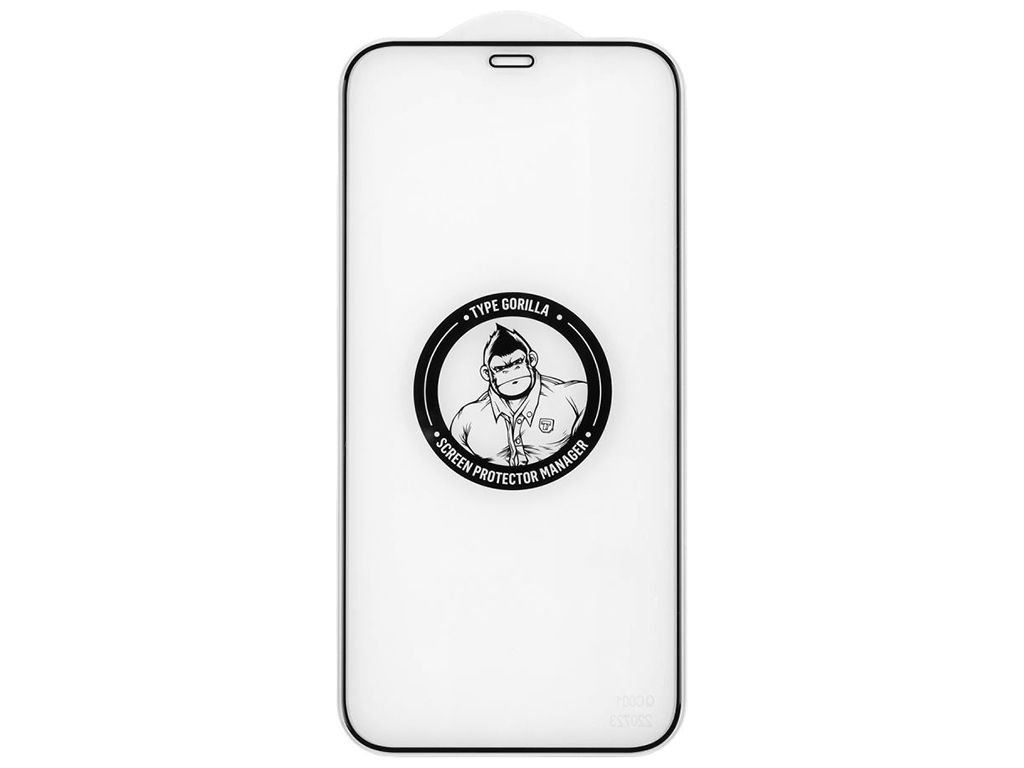 Защитное Стекло Type Gorilla 0.33мм 2,5D HD Anti-Static PTJ1 для iPhone 12/12 Pro Цвет Черный