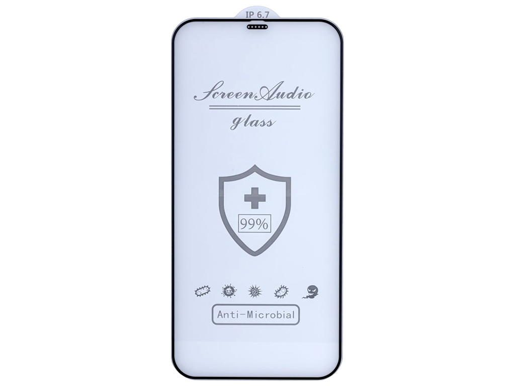 Защитное стекло Screen Audio for Apple Iphone 12 Pro Max без упаковки Цвет Чёрный