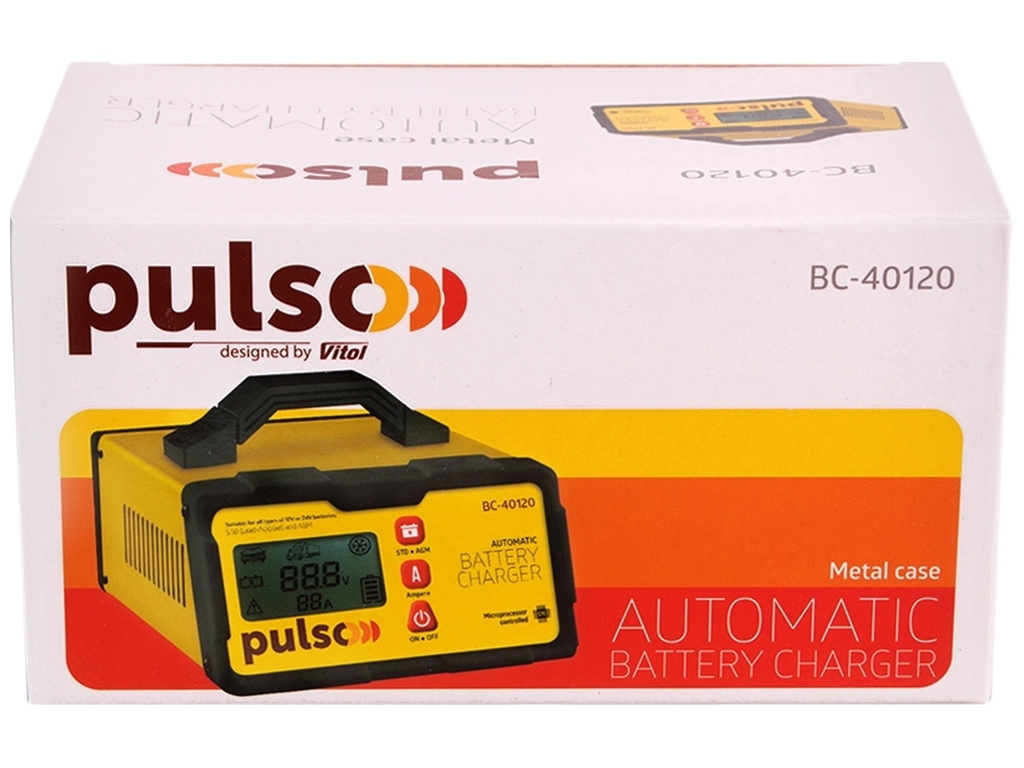 Зарядное устройство PULSO BC-40120 12&24V/2-5-10A/5-190AHR/LCD/Импульсный