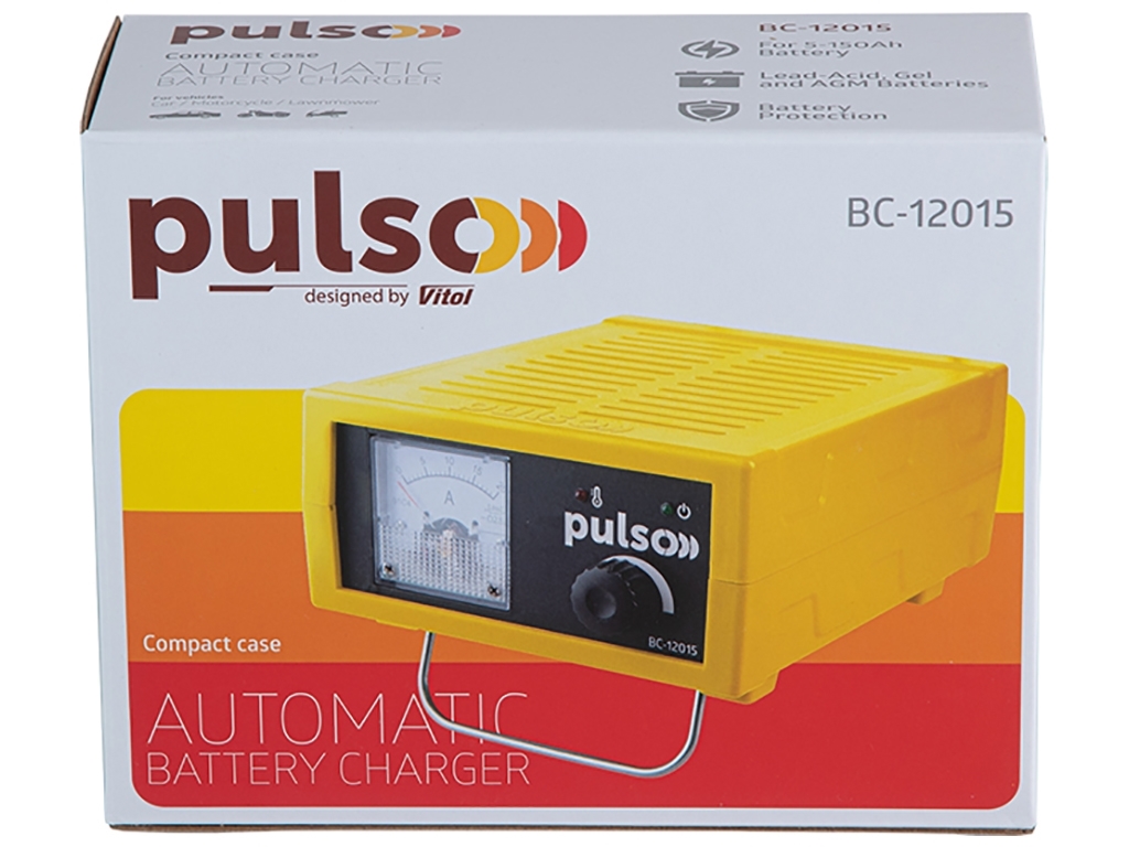 Зарядное устройство PULSO BC-12015 12V/0.4-15A/5-150AHR/Импульсное