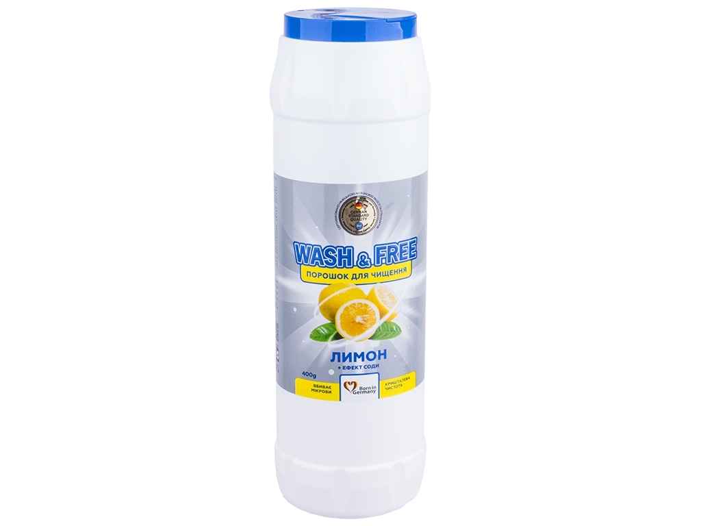 Средство для чистки Wash&Free Лимон с эффектом соды, 400г