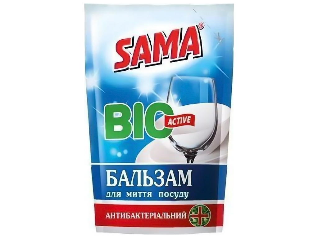 Засіб для миття посуду Sama бальзам Антибактеріальний, 450мл
